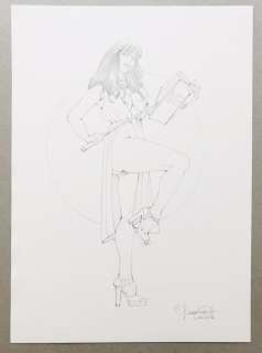 Giovanna Casotto | Giovanna Casotto - illustrazione originale a matita - 25x35 - firmata - Page volante (2021) | Catawiki