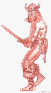 Sanjulian, Manuel | Conan The Barbarian - Original Sanguine - Sanjulian Signed | Catawiki