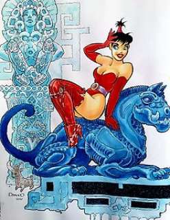 Danard, Jean-Pierre - Danard, Jean-Pierre - Dessin original couleur - Les Chroniques des pays Markal T1 - La Couleur de la vie - (1986)