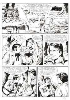 Franco Donatelli | Zagor n. 209 - 6x F.Donatelli - Tavola Originale "Il Grande Inganno" - Page volante - EO - (1982) | Catawiki