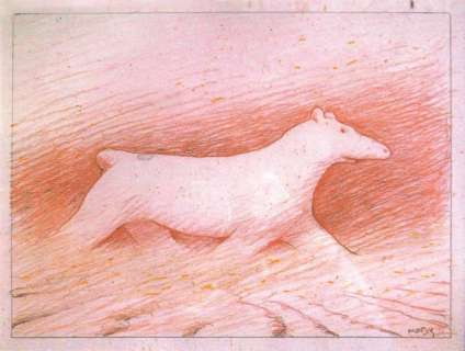 Moebius | Â«Watie OurceÂ». Dessin Ã  la mine de plomb et crayons de couleurs | Tessier Sarrou