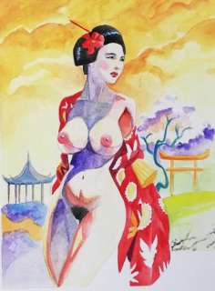 Giuseppe Candita | Pin Up - Candita - Original Artwork "Sexy Ninja" Signed + CoA - Page volante - Exemplaire unique | Catawiki