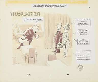 A restaurant-themed "Snappy Answers to Stupid Questions" AL JAFFEE | misc / divers