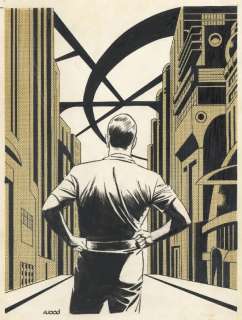 24: Wood illustration Galaxy 1960 original comic art | Russ Cochran