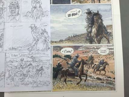 Hermann | Hermann - Planche originale crayonnée - Duke T4 - La Dernière fois que j’ai prié - (2020) | Catawiki