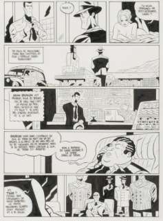 BrÃ¼no - Tyler Cross Encre de Chine pour la planche 73 de l‘album. Encadrée,