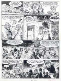 Hermann | Bernard Prince - Le souffle de Moloch Encre de Chine pour la planche | Millon