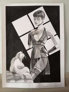Candita, Giuseppe | Candita, Giuseppe - Original drawing - Tribute to Audrey Hepburn | Catawiki