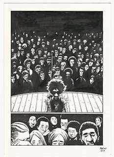 Gianluca Maconi - Jimi Hendrix: Electric Requiem - Gianluca Maconi - tavola originale - Page volante - Exemplaire unique - (2010)