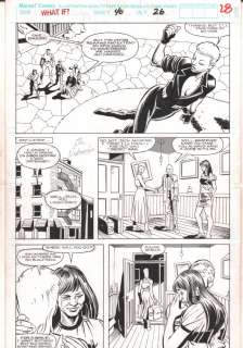 Joe Rubinstein, Steve Carr - what if...? #40 p. 28 - ‘‘... Storm stayed a thief? ‘‘ - 1992 signed