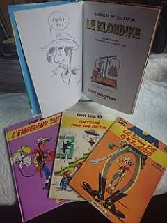 Morris / Léturgie / Yann - Lucky Luke T27 + T31 + T45 + T66 + dédicace - EO - (1965/1996)