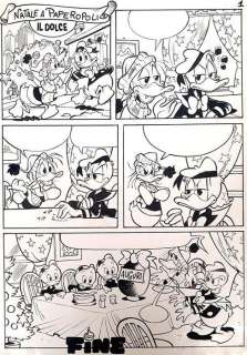 Lara Molinari | Lara Molinari - Natale a Paperopoli - Il Dolce - Tavola autoconclusiva | Catawiki