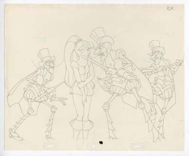 Don Bluth | Sullivan Bluth - Dessin d’animation original de Thumbelina - Exemplaire unique - (1994) | Catawiki