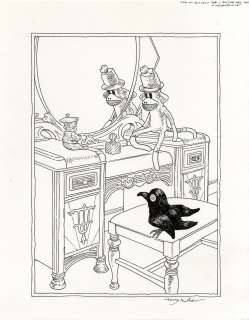 Tony Millionaire - Sock monkey illustration