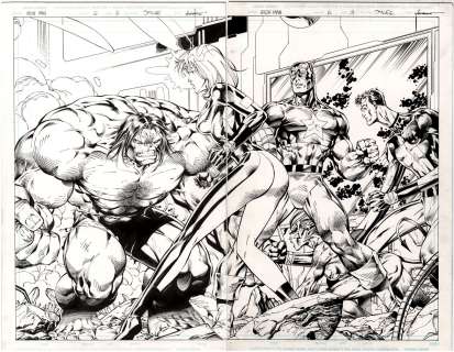 IRON MAN VOL. 2 1996 Issue #6 Double Page Splash | ComicConnect