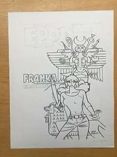 Kuijpers, Henk - Franka - Originele tekening voor Eppo 4, 2009: Witte godin - (2009)