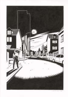 Lucas Harari | Le cas David Zimmerman – planche originale publiée en page 261 | Galerie Barbier