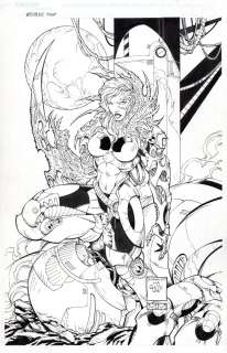 Marco Galli, Romano Molenaar - witchblade pinup 2000 unpublished