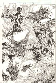 Phil Winslade, Tom Palmer - Daredevil / spider-man #4 p. 17 - daredevil action - 2001 signed