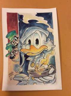Alessandro Gottardo | Donald Duck - â€œTenui luci notturneâ€ - Page volante - Exemplaire unique - (2020/2020) | Catawiki