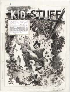 117: Evans Kid Stuff Ter Ill #3 1956 original comic art | Russ Cochran