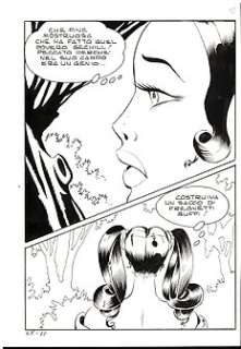 Dino Leonetti e Mario Janni‘ - Maghella n. 56 bis - Dino Leonetti 10x Tavola Originale "Lo squartatore nero" - Page volante - Exemplaire unique - (1976)