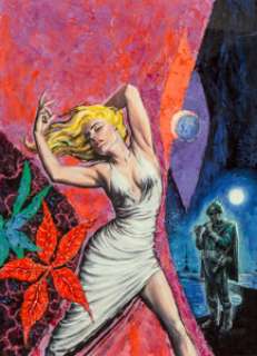  - Edmund Emshwiller (American, 1925-1990)
 Twelve Months and a Day, Fantastic Universe cover, January 1960
 Acrylic on boa...