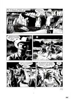 Fabio Civitelli | Tex n. 475 - Fabio Civitelli - Tavola Originale "il Presagio" - Page volante - Exemplaire unique - (2000) | Catawiki