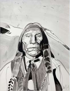 Giraud | Blueberry, illustration Ã  l’encre de Chine et… | Millon