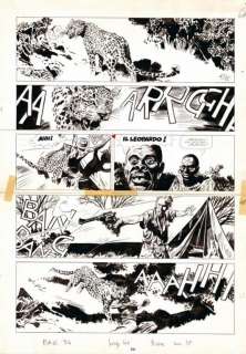 Micheluzzi Planche originale L’homme du Tanganyika | BDEnchères