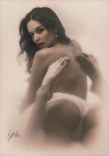 Calas, J.M. | Jean Michel Calas - Dessin original en couleur - L’invitation au plaisir de Jenya - Format: 29,7 x 42 cm. - (2022) | Catawiki