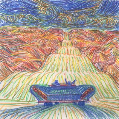 Lorenzo Mattotti | On The Road XVIII, 2023 | Philippe Labaune Gallery