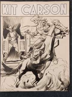 Emilio Uberti | Emilio Uberti - Kit Carson - Originale di copertina - Page volante - Exemplaire unique | Catawiki
