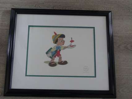 Walt Disney Pictures | Disney - Sericel - Pinocchio - Here’s Your Apple | Catawiki