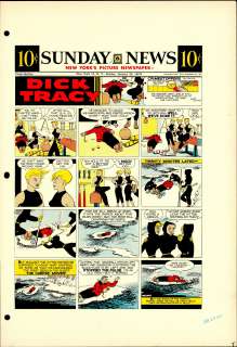Gould - DICK TRACY, Sunday Color Proof | Russ Cochran