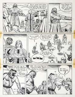 Cuvelier | Corentin, planche n°8 Ã  l’encre de Chine de … | Millon