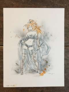 Royo, Luã­s | Luis Royo - Original color drawing - SB-404 - Size: 23 x 27 cm. | Catawiki