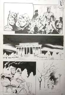 Vatche Mavlian - 43 x 29 cm. - Captain America - Vatche Mavlian - Originele pagina - Exemplaire unique - (2002)