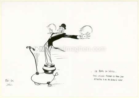 Fabrice Lebeault - Illustration originale, "La Botte du solstice" - Horologiom