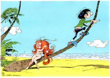 Gã¼Rsel, Gã¼Rçan | GÃ¼rsel, GÃ¼rçan - Originele tekening in kleur - Tribute to Franquin - (2021) | Catawiki