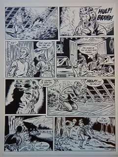 Studio Vandersteen - Jeff Broeckx | Broeckx, Jeff - Originele pagina (p.31) - Sloeber 13 - De fluitspeler van het veenhuis - (1986) | Catawiki