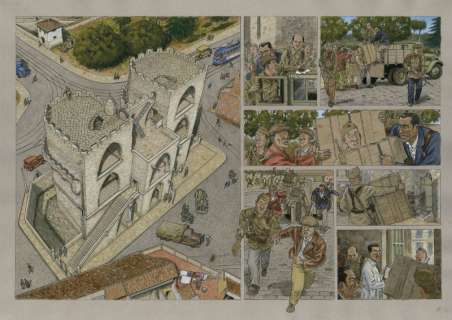 Agustín Ferrer | Dibujo original de Agustín Ferrer, de su obra «Plan de huida». | Yojimbo Cómics