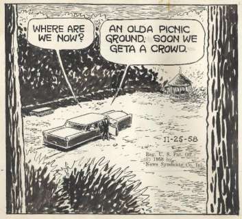 57: Gray Little Orphan Annie daily 1958 original art | Russ Cochran