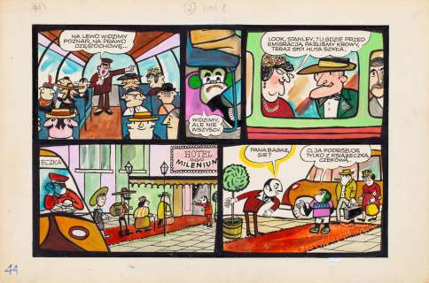 Henryk Jerzy Chmielewski (1923 - 2021) | Henryk Jerzy Chmielewski | "Tytus, Romek i A’Tomek. Księga VII", plansza nr 44, 1972/1989 | Desa Unicum