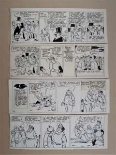 Marc Sleen - Sleen, Marc - Originele pagina (s.211-s.214) Nero 18 - De wortelschieters - (1956)