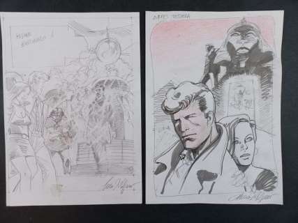 Castelli, Filippucci | Castelli, Filippucci - Martin Mystère per AMYS e Belgrado - Page volante - Exemplaire unique - (2018) | Catawiki