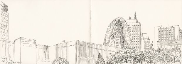 Nicolas de Crécy | NICOLAS DE CRÉCY – Terrasse étage 8 – Isetan de Shinjuku – 6 novembre – REF 19 | Galerie Barbier