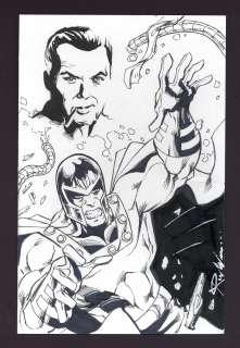 Magneto and Jack Kirby Sketch by Ron Williams | mycomicshop.com
