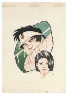 Seisaku Kano Hand-drawn Color Manuscript "combo !! What is on top of the Kinzo"