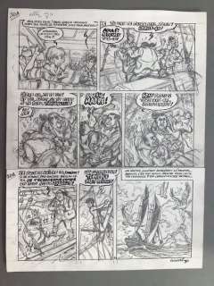 Walthéry, François | Walthéry, François - Planche originale crayonnée - Natacha T22 - L’Épervier bleu - (2014) | Catawiki